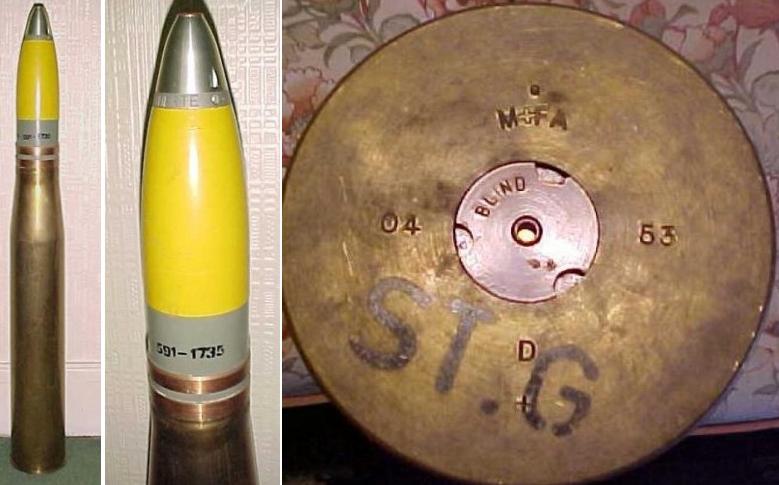 Swiss 75mm High Velocity Anti Tank Shell - Click Image to Close